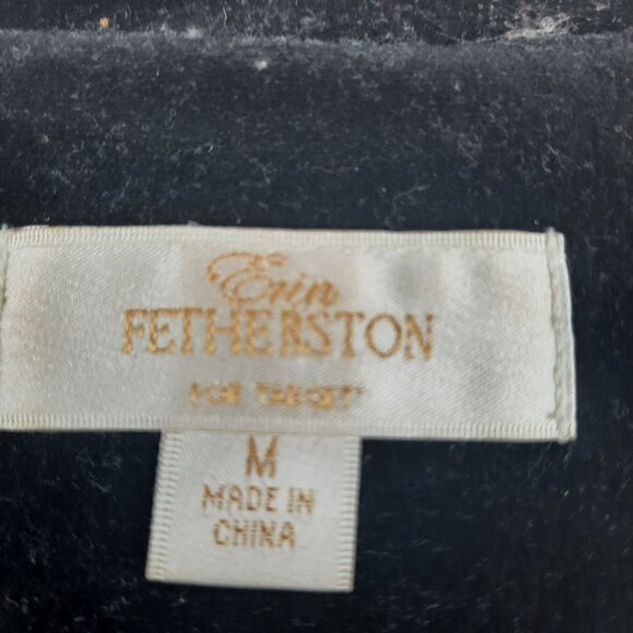 Erin Fetherston For Target Velvet Black Tailored Crop Blazer - Picture 4 of 11